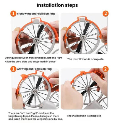 For DJI Flip Drone With Tripod Bumper Ring(Orange) - Other by buy2fix | Online Shopping UK | buy2fix