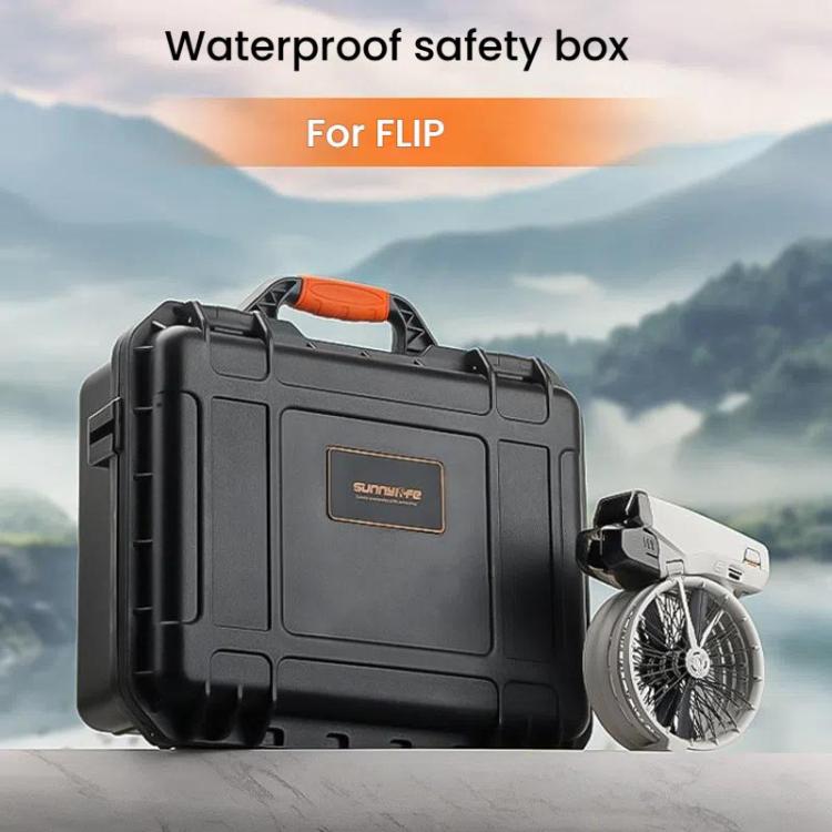 For DJI Flip Sunnylife AQX-19 Waterproof Storage Protective Suitcase Aerial Camera Smooth Flying Kit Bag(Black) - Other by Sunnylife | Online Shopping UK | buy2fix