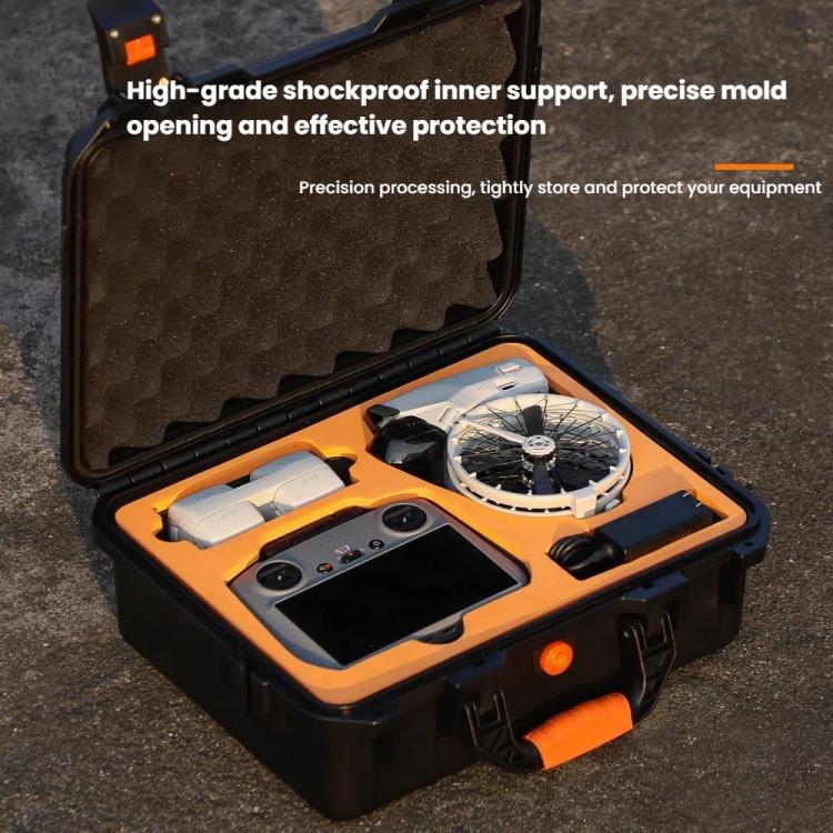 For DJI Flip Sunnylife AQX-19 Waterproof Storage Protective Suitcase Aerial Camera Smooth Flying Kit Bag(Black) - Other by Sunnylife | Online Shopping UK | buy2fix