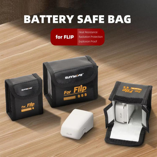 For DJI Flip Sunnylife Battery Explosion Proof Bag Li-ion Safety Storage Bag Flame Retardant Protective Bag Small (For 1 Battery) - Other by Sunnylife | Online Shopping UK | buy2fix