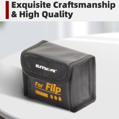 For DJI Flip Sunnylife Battery Explosion Proof Bag Li-ion Safety Storage Bag Flame Retardant Protective Bag Large (For 2 Batteries) - Other by Sunnylife | Online Shopping UK | buy2fix