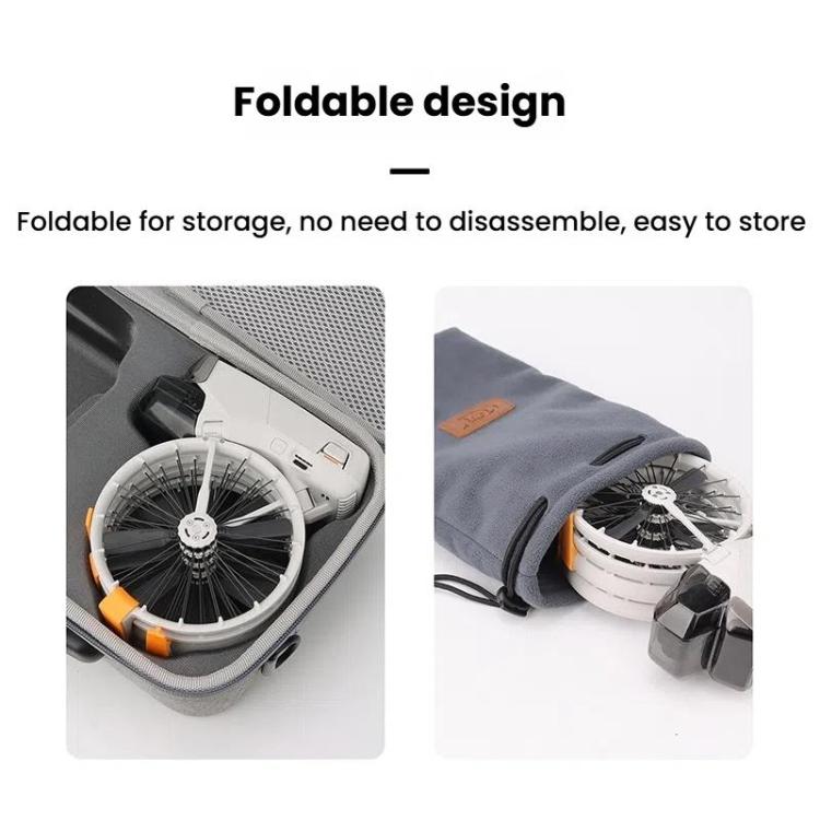 For DJI Flip CQT 4 In 1 Drone Folding Booster Stand Scratch and Wear Resistant Landing Protective Bracket(Orange) - Other by CQT | Online Shopping UK | buy2fix