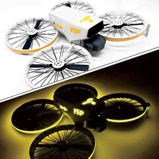 For DJI Flip CQT Drone Light Up Stickers Cool Fuselage Luminous Stickers(Yellow)
