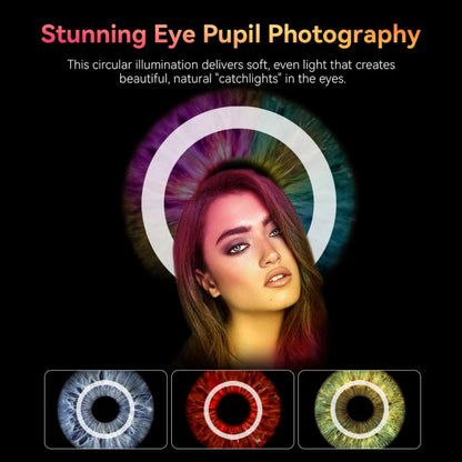 APEXEL APL-FL26 Jewelry Food Still Life Tri-color 9-speed Slim Ring Macro Photography Fill Light - Ring Light by APEXEL | Online Shopping UK | buy2fix