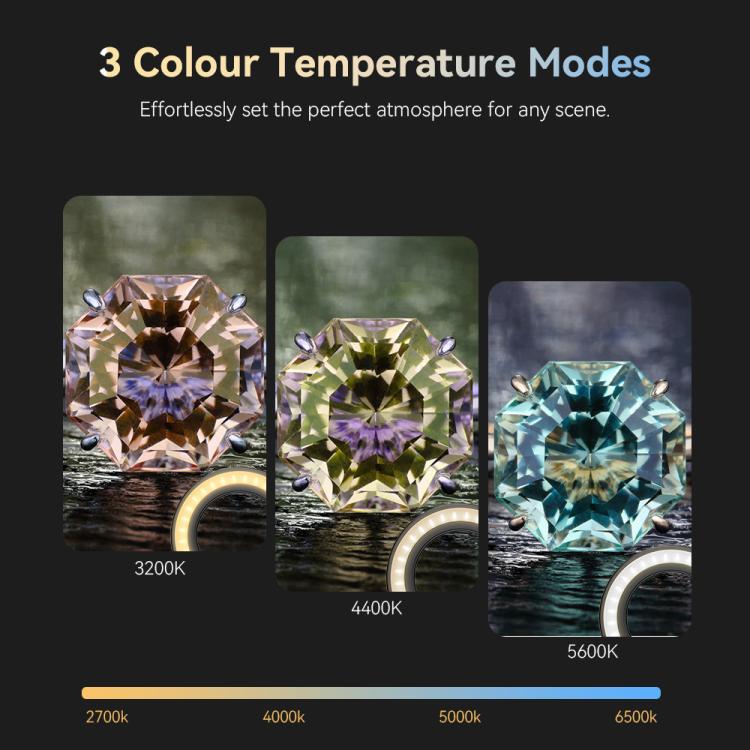 APEXEL APL-FL26 Jewelry Food Still Life Tri-color 9-speed Slim Ring Macro Photography Fill Light - Ring Light by APEXEL | Online Shopping UK | buy2fix