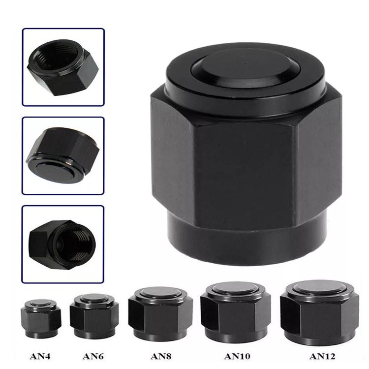 AN8 Oil Pipe Plug Aluminum Alloy Nut Car Modification Adapter - Nuts & Bolts by buy2fix | Online Shopping UK | buy2fix