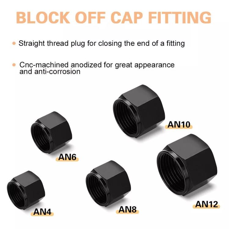 AN6 Oil Pipe Plug Aluminum Alloy Nut Car Modification Adapter - Nuts & Bolts by buy2fix | Online Shopping UK | buy2fix