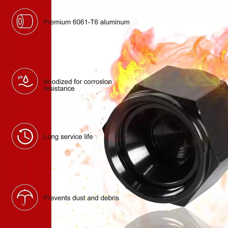 AN6 Oil Pipe Plug Aluminum Alloy Nut Car Modification Adapter - Nuts & Bolts by buy2fix | Online Shopping UK | buy2fix