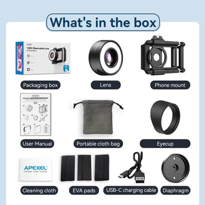 APEXEL APL-MS120 Handheld Identification Repair Quality Inspection Jewelry HD Magnification Mobile Microscope - Telescope & Microscope by APEXEL | Online Shopping UK | buy2fix