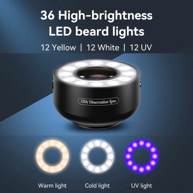 APEXEL APL-MS120 Handheld Identification Repair Quality Inspection Jewelry HD Magnification Mobile Microscope - Telescope & Microscope by APEXEL | Online Shopping UK | buy2fix