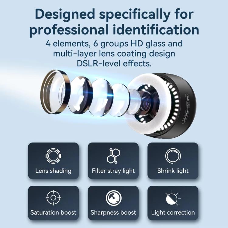 APEXEL APL-MS120 Handheld Identification Repair Quality Inspection Jewelry HD Magnification Mobile Microscope - Telescope & Microscope by APEXEL | Online Shopping UK | buy2fix