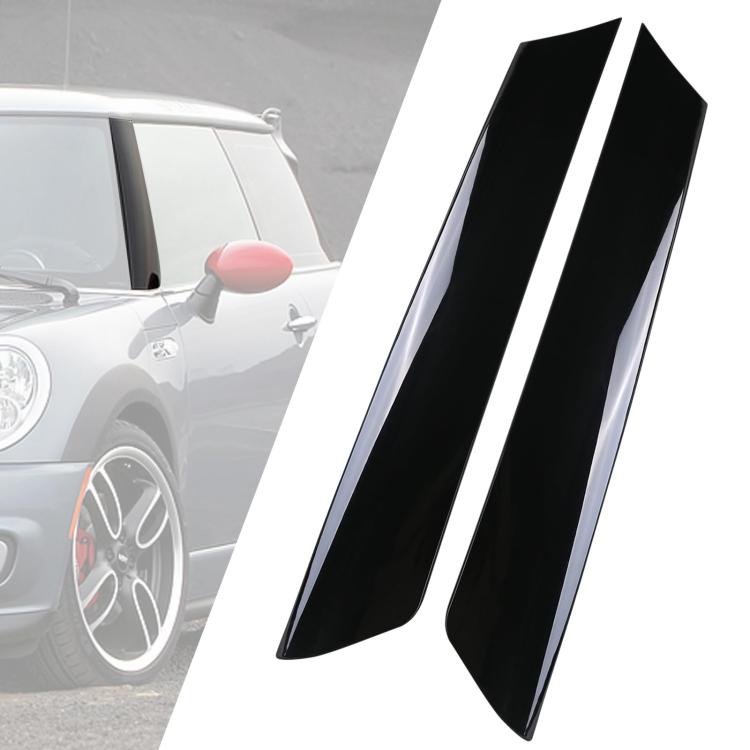 1pair For BMW Mini COOPER Front Windshield Trim Modification Accessories(黑色) - Decorative Strip by buy2fix | Online Shopping UK | buy2fix