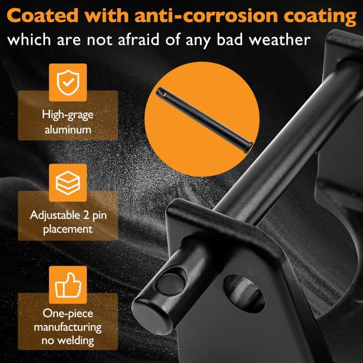 Coupler Gooseneck Hitch Trailer Lock For Heavy Trailer Transporter RV, Color: Silver Without Lock - Towing Bars by buy2fix | Online Shopping UK | buy2fix