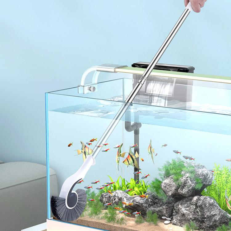 95cm Fish Tank Brush Long Handle Cleaning Algae Removal Tool Inner Wall Cleaning Fish Tank Brush - Cleaning Tools by buy2fix | Online Shopping UK | buy2fix