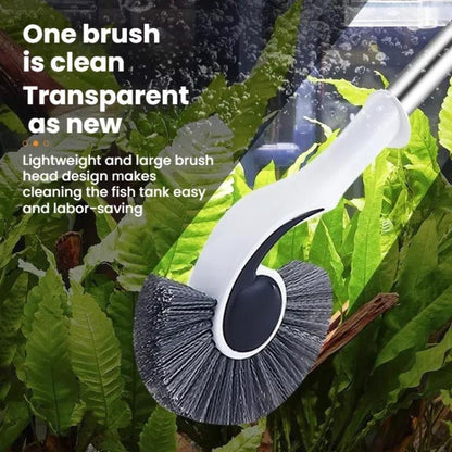 95cm Fish Tank Brush Long Handle Cleaning Algae Removal Tool Inner Wall Cleaning Fish Tank Brush - Cleaning Tools by buy2fix | Online Shopping UK | buy2fix