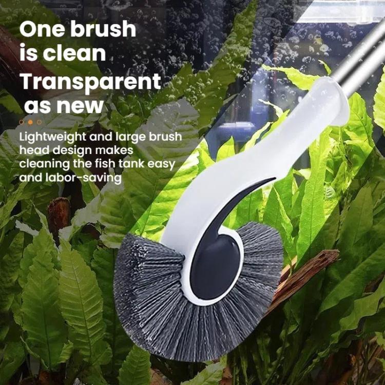 125cm Fish Tank Brush Long Handle Cleaning Algae Removal Tool Inner Wall Cleaning Fish Tank Brush - Cleaning Tools by buy2fix | Online Shopping UK | buy2fix