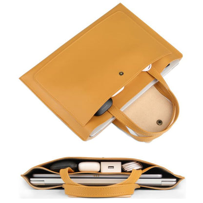 Laptop Computer Handbag For Ipad Macbook Lenovo Huawei Computer Inner Bag Briefcase, Spec: 15/16 inch(Yellow) - 15.6 - 17 inch by buy2fix | Online Shopping UK | buy2fix