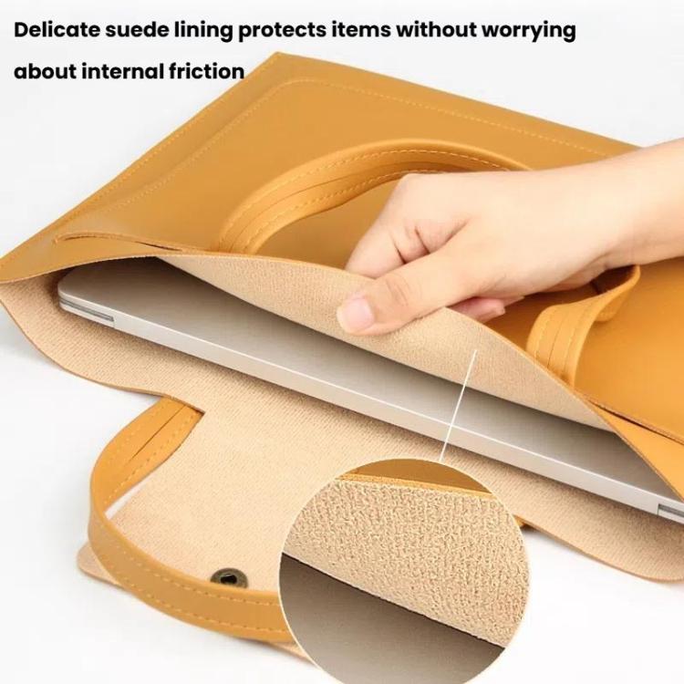 Laptop Computer Handbag For Ipad Macbook Lenovo Huawei Computer Inner Bag Briefcase, Spec: 13/14 inch(Yellow) - 14.1 inch by buy2fix | Online Shopping UK | buy2fix