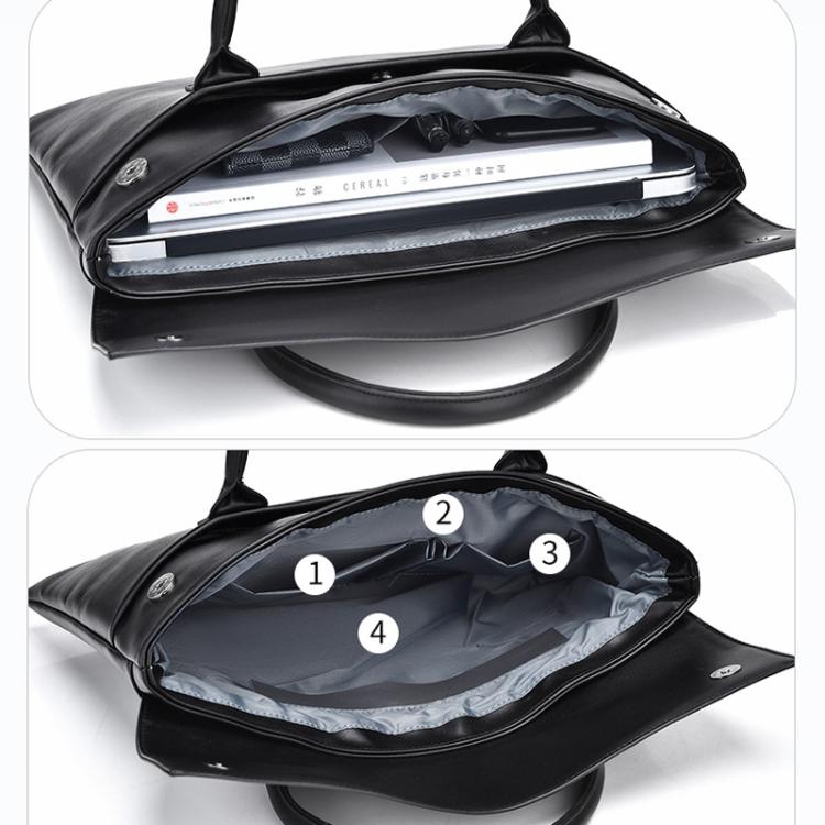 14 inch Laptop Bag Lightweight Laptop Bag Business Simple Handheld Briefcase(Pink) - 14.1 inch by buy2fix | Online Shopping UK | buy2fix