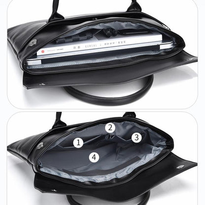 14 inch Laptop Bag Lightweight Laptop Bag Business Simple Handheld Briefcase(Gray) - 14.1 inch by buy2fix | Online Shopping UK | buy2fix