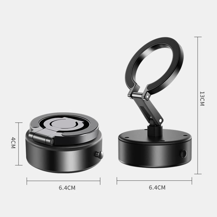 M17 Electrical Suction Cup Mobile Phone Car Holder Folding Rotating Magnetic Suction Navigation Stand(Black) - Universal Car Holders by buy2fix | Online Shopping UK | buy2fix