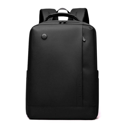 WEPOEWR Men 14-inch Laptop Backpack Waterproof Large Capacity Business Commuter backpack(Black) - Backpack by WEPOEWR | Online Shopping UK | buy2fix