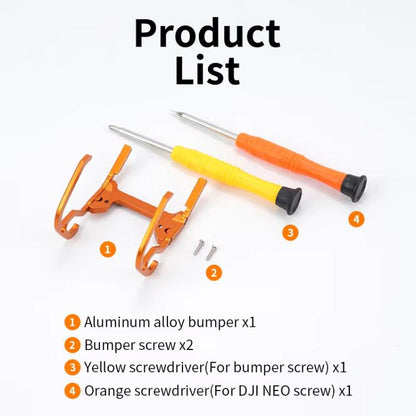 For DJI Neo RCSTQ Aluminum Alloy Crash Bar Convenient Quick Release Protective Stand(Orange) - Other by RCSTQ | Online Shopping UK | buy2fix
