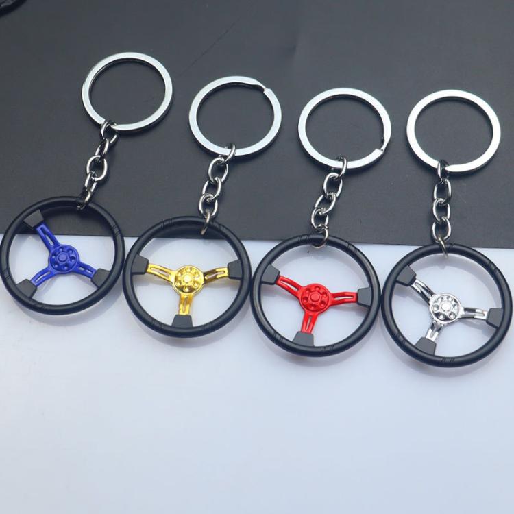 Car Steering Wheel Keychain Removable Key Pendant(Black) - Key Rings by buy2fix | Online Shopping UK | buy2fix