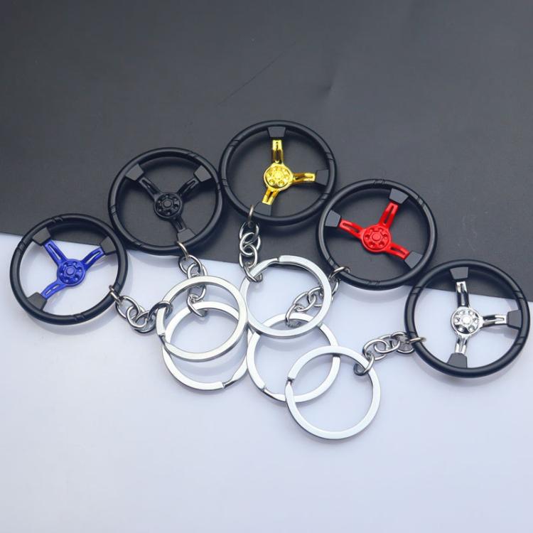 Car Steering Wheel Keychain Removable Key Pendant(Black) - Key Rings by buy2fix | Online Shopping UK | buy2fix