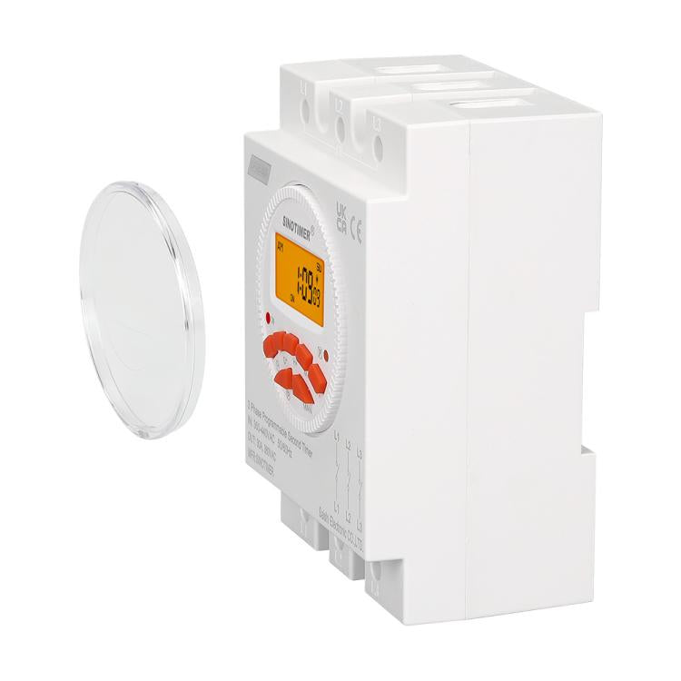 SINOTIMER CN109S-380V 16A  3 Phase Timer Switch 7-Day Programmable Minimum Interval 1s With Backlight - Switch by SINOTIMER | Online Shopping UK | buy2fix