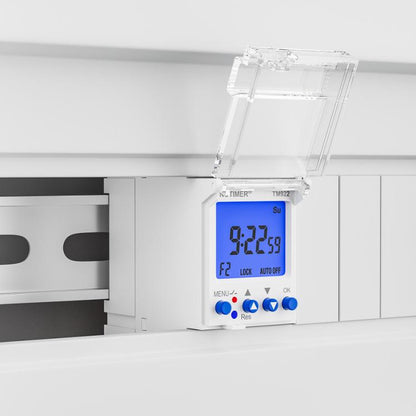 SINOTIMER  TM922-K 85-265V 16A 2-Way Dual-Channel Second Control 7-Day Timing Switch Module DIN Mounted Timer - Switch by SINOTIMER | Online Shopping UK | buy2fix