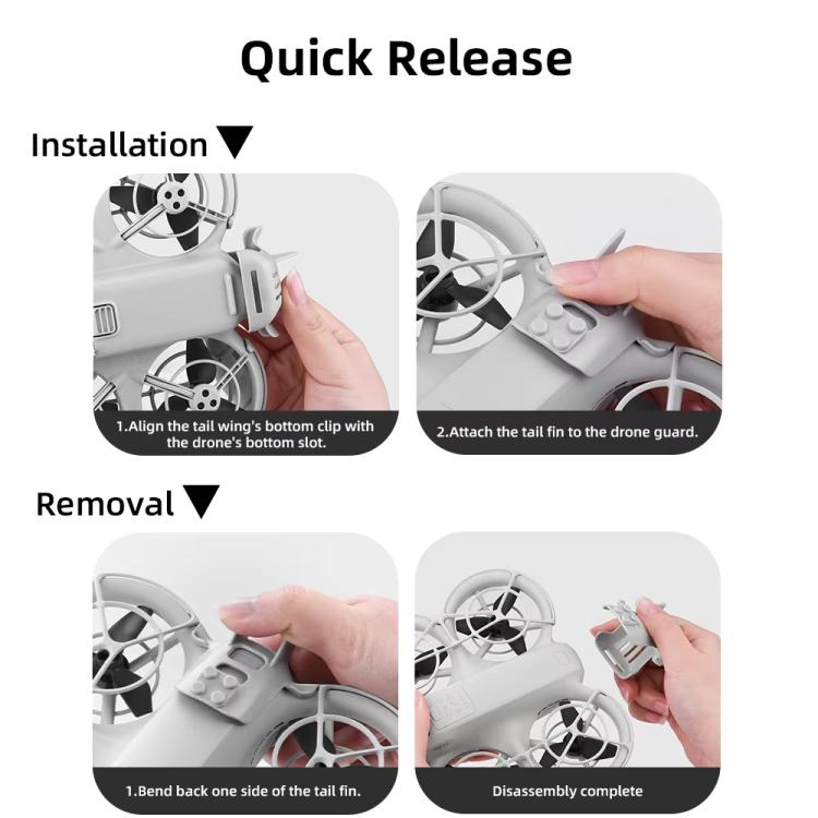 For DJI Neo BRDRC NEO025 Battery Removal Flight Tail Battery Anti-Disconnect Buckle(Gray) - Other by BRDRC | Online Shopping UK | buy2fix