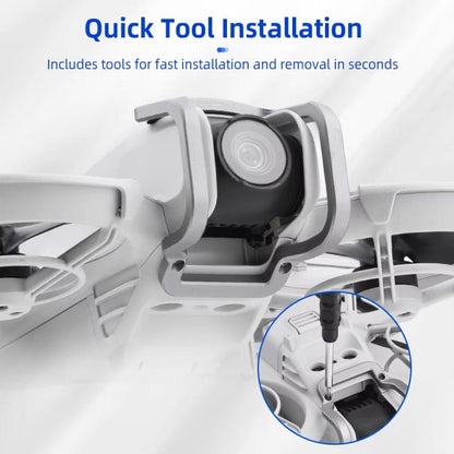 For DJI Neo BRDRC Metal Bumper Crash Bar Drone Gimbal Lens Protection Bracket Accessories(Silver) - Mount & Holder by BRDRC | Online Shopping UK | buy2fix