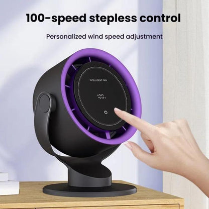 Wall Mount Desktop Turbo High Speed Fan Large Wind USB Circulating Hurricane Small Fan(Gray) - Electric Fans by buy2fix | Online Shopping UK | buy2fix