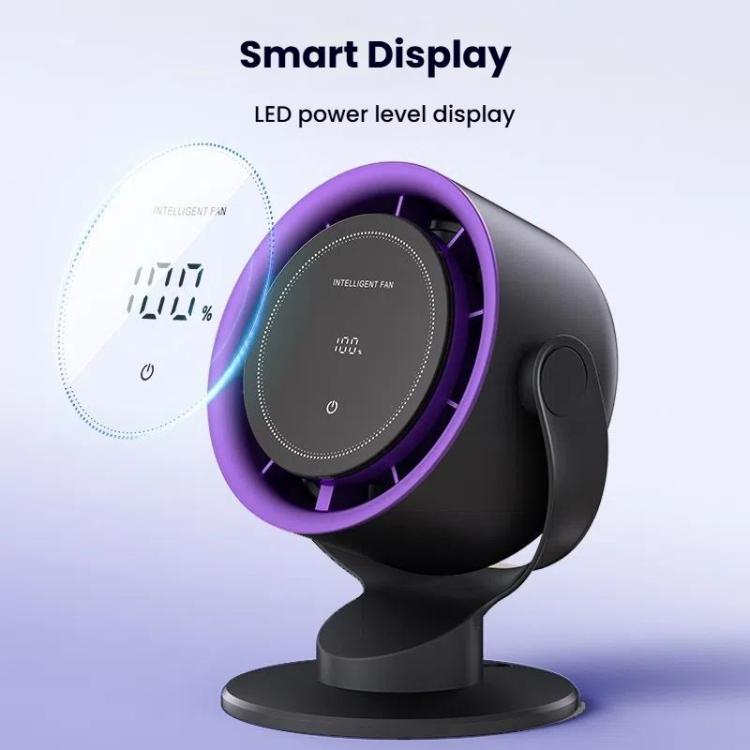 Wall Mount Desktop Turbo High Speed Fan Large Wind USB Circulating Hurricane Small Fan(Gray) - Electric Fans by buy2fix | Online Shopping UK | buy2fix