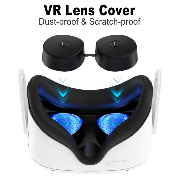 For Meta Quest 3S / Quest 2 VR Lens TPU Protective Cover(Purple) - VR Accessories by buy2fix | Online Shopping UK | buy2fix