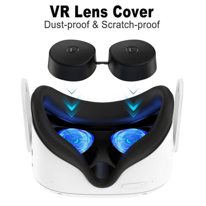 For Meta Quest 3S / Quest 2 VR Lens TPU Protective Cover(Purple) - VR Accessories by buy2fix | Online Shopping UK | buy2fix