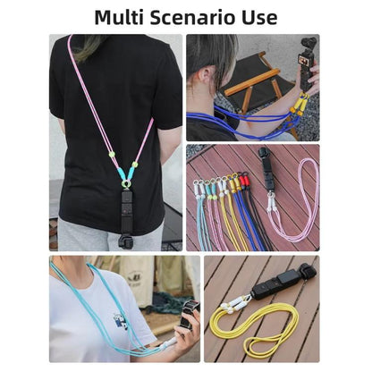 BRDRC Camera Strap Crossbody Lanyard With 1/4 inch Screw Anti-loss Rope Accessory(Dopamine Color) - Camera Strap by BRDRC | Online Shopping UK | buy2fix