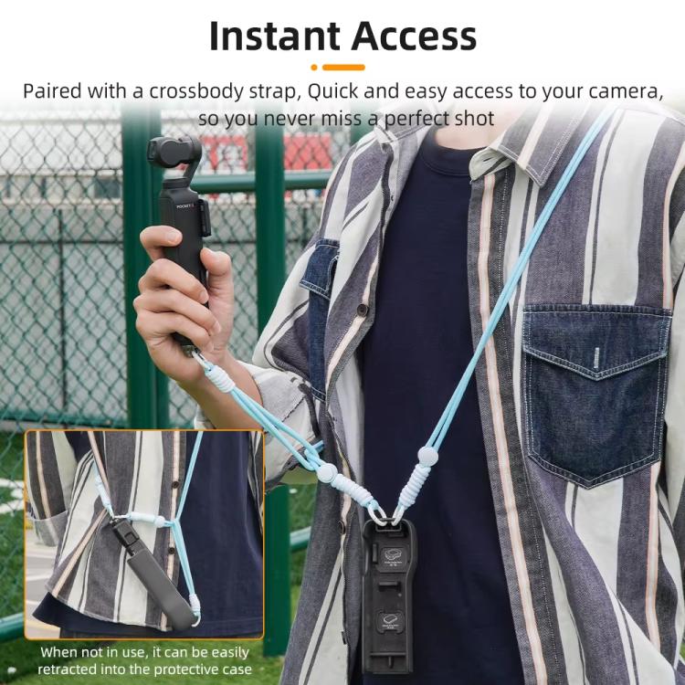 BRDRC Sports Camera Hand Lanyard With 1/4 inch Screw Loss Prevention Lanyard Wrist Strap Accessories(Light Pink Rope Blue Knot) - Camera Strap by BRDRC | Online Shopping UK | buy2fix