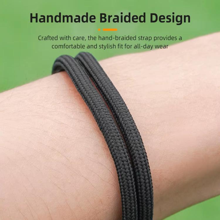 BRDRC Sports Camera Hand Lanyard With 1/4 inch Screw Loss Prevention Lanyard Wrist Strap Accessories(Black Rope Gray Knot) - Camera Strap by BRDRC | Online Shopping UK | buy2fix