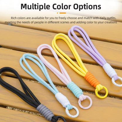 BRDRC Sports Camera Hand Lanyard With 1/4 inch Screw Loss Prevention Lanyard Wrist Strap Accessories(Light Blue Rope White Knot) - Camera Strap by BRDRC | Online Shopping UK | buy2fix