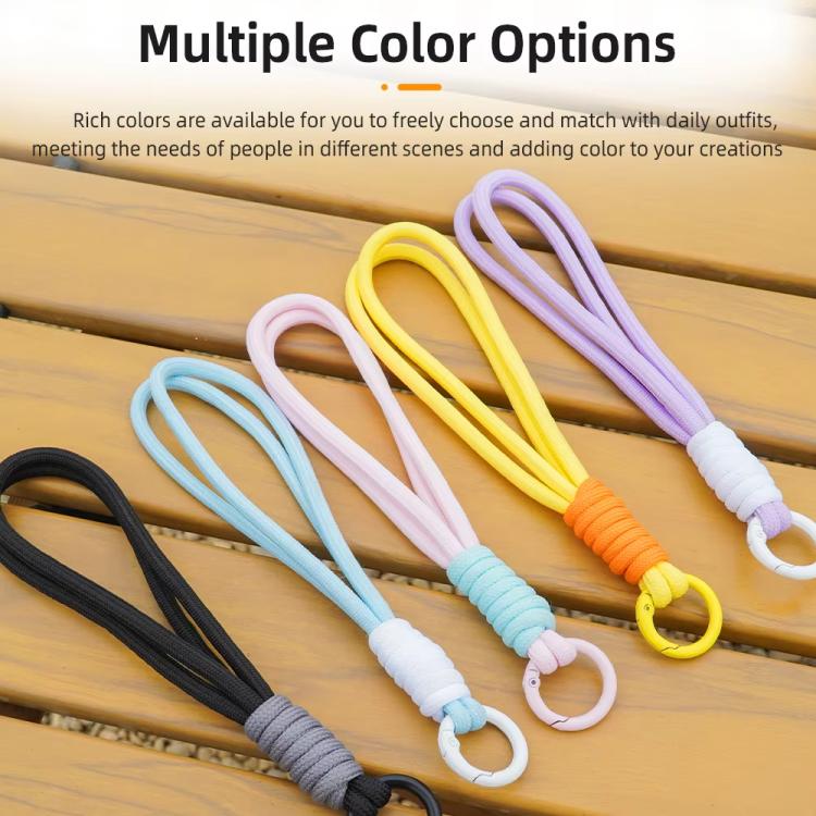 BRDRC Sports Camera Hand Lanyard With 1/4 inch Screw Loss Prevention Lanyard Wrist Strap Accessories(Yellow Rope Orange Knot) - Camera Strap by BRDRC | Online Shopping UK | buy2fix