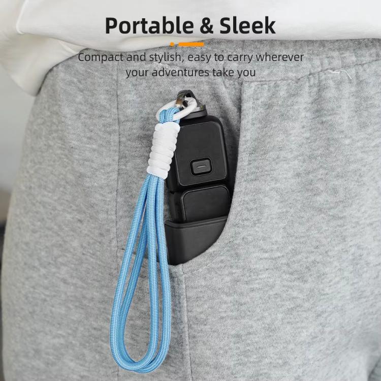 BRDRC Sports Camera Hand Lanyard With 1/4 inch Screw Loss Prevention Lanyard Wrist Strap Accessories(Black Rope Gray Knot) - Camera Strap by BRDRC | Online Shopping UK | buy2fix