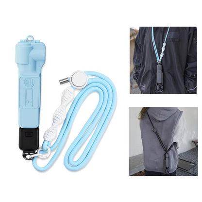 BRDRC Sport Camera Lanyard With 1/4 Inch Screw Anti-Lost Crossbody Lanyard(Light Blue Rope White Knot) - Camera Strap by BRDRC | Online Shopping UK | buy2fix