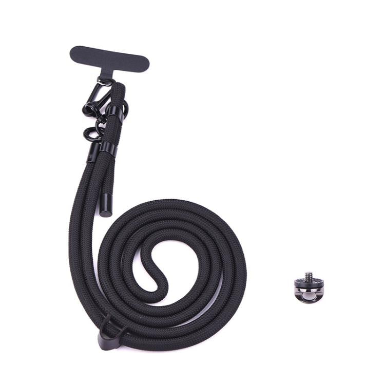 BRDRC Sport Camera Lanyard With 1/4 inch Screw Anti-Lost Crossbody Rope Accessory(Black) - Camera Strap by BRDRC | Online Shopping UK | buy2fix