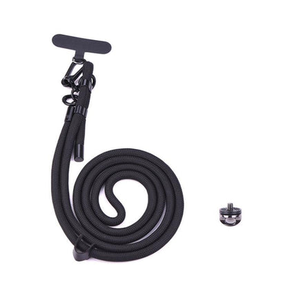 BRDRC Sport Camera Lanyard With 1/4 inch Screw Anti-Lost Crossbody Rope Accessory(Black) - Camera Strap by BRDRC | Online Shopping UK | buy2fix