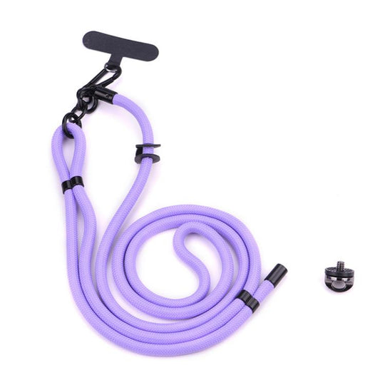 BRDRC Sport Camera Lanyard With 1/4 inch Screw Anti-Lost Crossbody Rope Accessory(Purple)