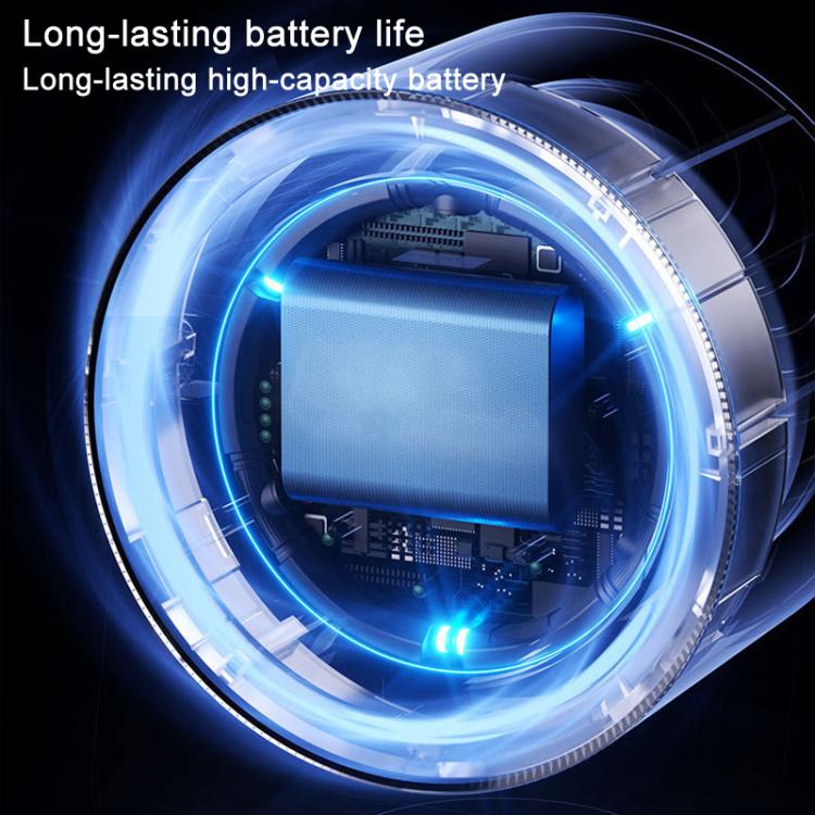 100-Gear High-Speed Circulating Fan Rechargeable Desktop Digital Display Turbo Wall-Mounted Fan, Style: Clip Gray - Electric Fans by buy2fix | Online Shopping UK | buy2fix