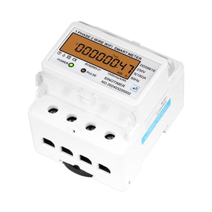 SINOTIMER DDS6619-047 100A Without Switch Single-phase Tuya WiFi Energy Meter AC 220V - Energy Saving Timer Socket by SINOTIMER | Online Shopping UK | buy2fix