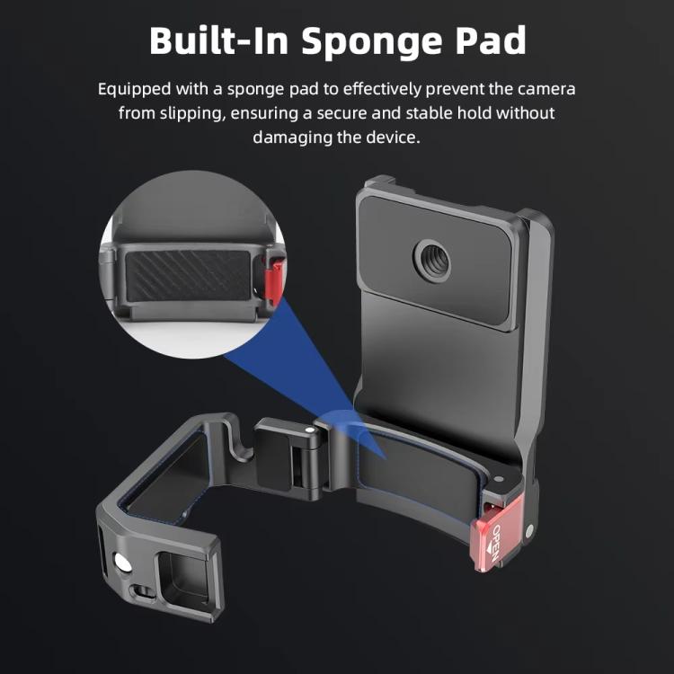 For DJI OSMO Pocket 3 BRDRC PO3005 Multi-functional Magnetic Base Expansion Back Clip Holder Adapter Bezel Accessory(Tarnish) - Mount & Holder by BRDRC | Online Shopping UK | buy2fix